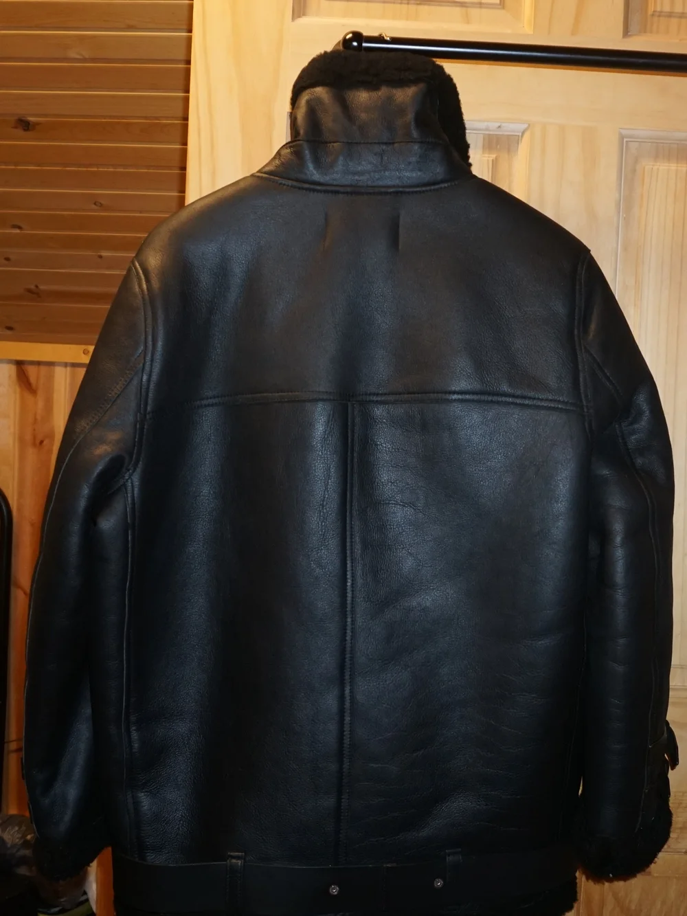 Acne Studios - Shearling Biker Jacket - Black/Noir - Sz EU/FR 36